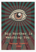 1984 - George Orwell - Art Print (Big Brother is Watching You)