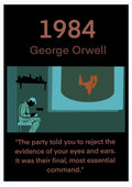 1984 - George Orwell - Art Print (The Party Told You)