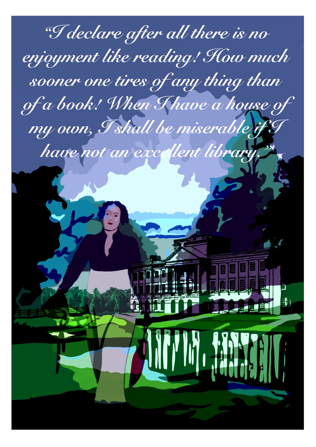 Pride & Prejudice - Jane Austen - Art Print (House of My Own)