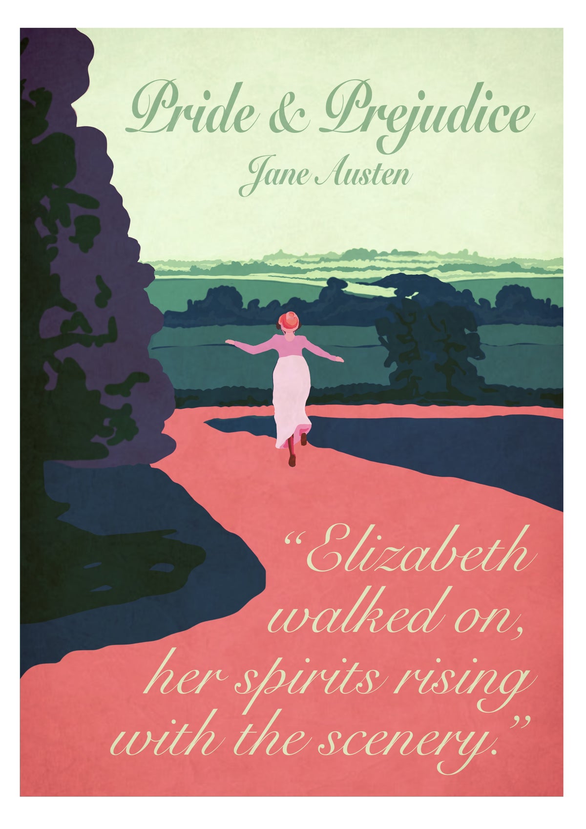 Pride & Prejudice - Jane Austen - Art Print (Spirits Rising)