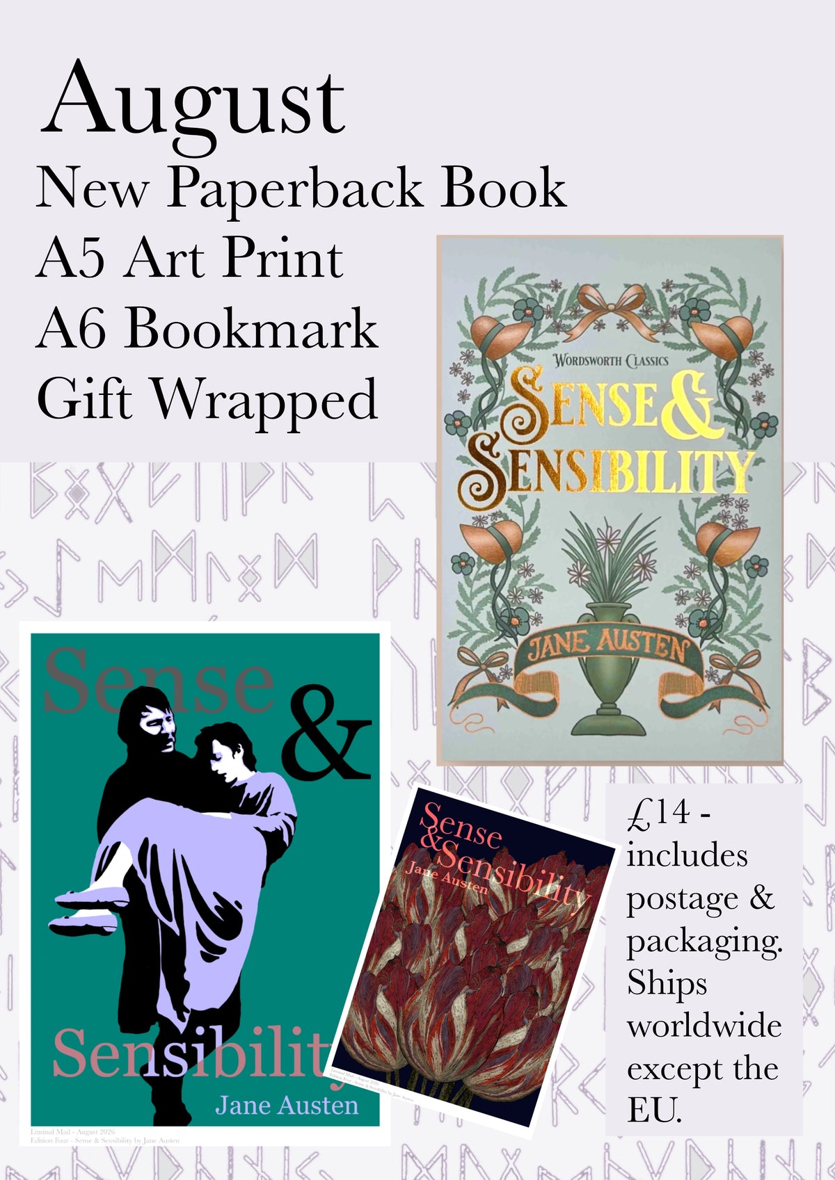 AUGUST - Sense & Sensibility- Jane Austen
